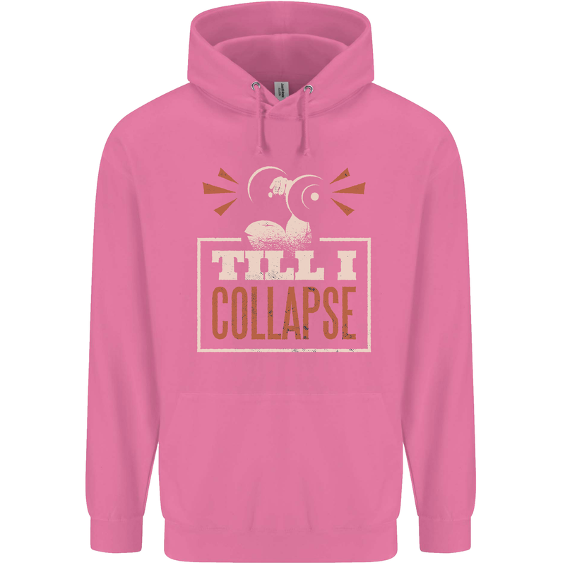 Till I collapse Gym Training Bodybuilding Childrens Kids Hoodie Azalea