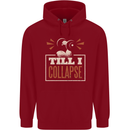 Till I collapse Gym Training Bodybuilding Childrens Kids Hoodie Red