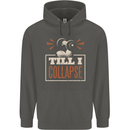 Till I collapse Gym Training Bodybuilding Childrens Kids Hoodie Storm Grey