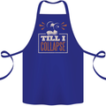 Till I collapse Gym Training Bodybuilding Cotton Apron 100% Organic Royal Blue