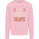Till I collapse Gym Training Bodybuilding Kids Sweatshirt Jumper Light Pink