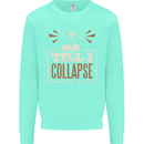 Till I collapse Gym Training Bodybuilding Kids Sweatshirt Jumper Peppermint