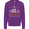 Till I collapse Gym Training Bodybuilding Kids Sweatshirt Jumper Purple