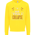 Till I collapse Gym Training Bodybuilding Kids Sweatshirt Jumper Yellow