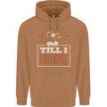 Till I collapse Gym Training Bodybuilding Mens 80% Cotton Hoodie Caramel Latte