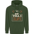 Till I collapse Gym Training Bodybuilding Mens 80% Cotton Hoodie Forest Green