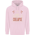 Till I collapse Gym Training Bodybuilding Mens 80% Cotton Hoodie Light Pink