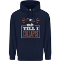 Till I collapse Gym Training Bodybuilding Mens 80% Cotton Hoodie Navy Blue