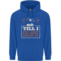 Till I collapse Gym Training Bodybuilding Mens 80% Cotton Hoodie Royal Blue