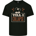 Till I collapse Gym Training Bodybuilding Mens Cotton T-Shirt Tee Top Black