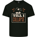 Till I collapse Gym Training Bodybuilding Mens Cotton T-Shirt Tee Top Black