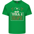 Till I collapse Gym Training Bodybuilding Mens Cotton T-Shirt Tee Top Irish Green