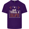 Till I collapse Gym Training Bodybuilding Mens Cotton T-Shirt Tee Top Purple