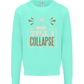 Till I collapse Gym Training Bodybuilding Mens Sweatshirt Jumper Peppermint