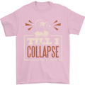 Till I collapse Gym Training Bodybuilding Mens T-Shirt 100% Cotton Light Pink