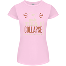 Till I collapse Gym Training Bodybuilding Womens Petite Cut T-Shirt Light Pink