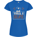Till I collapse Gym Training Bodybuilding Womens Petite Cut T-Shirt Royal Blue