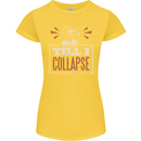 Till I collapse Gym Training Bodybuilding Womens Petite Cut T-Shirt Yellow