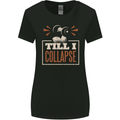 Till I collapse Gym Training Bodybuilding Womens Wider Cut T-Shirt Black