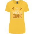 Till I collapse Gym Training Bodybuilding Womens Wider Cut T-Shirt Yellow