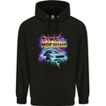 Time Travel Machine Funny 80's Movie Childrens Kids Hoodie Black