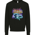 Time Travel Machine Funny 80's Movie Kids Sweatshirt Jumper Black