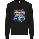 Time Travel Machine Funny 80's Movie Kids Sweatshirt Jumper Black