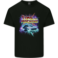 Time Travel Machine Funny 80's Movie Mens Cotton T-Shirt Tee Top Black