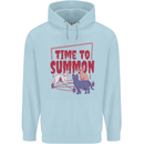 Time to Summon Cats Let's Summon Demons Childrens Kids Hoodie Light Blue
