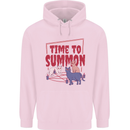 Time to Summon Cats Let's Summon Demons Childrens Kids Hoodie Light Pink