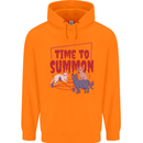 Time to Summon Cats Let's Summon Demons Childrens Kids Hoodie Orange