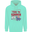 Time to Summon Cats Let's Summon Demons Childrens Kids Hoodie Peppermint