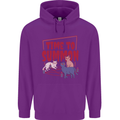 Time to Summon Cats Let's Summon Demons Childrens Kids Hoodie Purple