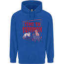 Time to Summon Cats Let's Summon Demons Childrens Kids Hoodie Royal Blue