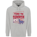Time to Summon Cats Let's Summon Demons Childrens Kids Hoodie Sports Grey