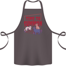 Time to Summon Cats Let's Summon Demons Cotton Apron 100% Organic Dark Grey