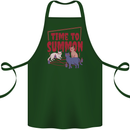 Time to Summon Cats Let's Summon Demons Cotton Apron 100% Organic Forest Green