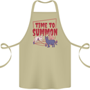 Time to Summon Cats Let's Summon Demons Cotton Apron 100% Organic Khaki