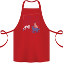 Time to Summon Cats Let's Summon Demons Cotton Apron 100% Organic Red