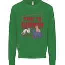 Time to Summon Cats Let's Summon Demons Kids Sweatshirt Jumper Irish Green