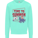 Time to Summon Cats Let's Summon Demons Kids Sweatshirt Jumper Peppermint