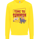 Time to Summon Cats Let's Summon Demons Kids Sweatshirt Jumper Yellow