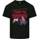 Time to Summon Cats Let's Summon Demons Kids T-Shirt Childrens Black