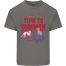 Time to Summon Cats Let's Summon Demons Kids T-Shirt Childrens Charcoal