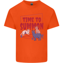 Time to Summon Cats Let's Summon Demons Kids T-Shirt Childrens Orange