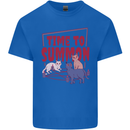 Time to Summon Cats Let's Summon Demons Kids T-Shirt Childrens Royal Blue