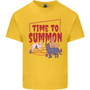 Time to Summon Cats Let's Summon Demons Kids T-Shirt Childrens Yellow