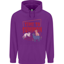 Time to Summon Cats Let's Summon Demons Mens 80% Cotton Hoodie Purple