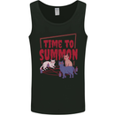 Time to Summon Cats Let's Summon Demons Mens Vest Tank Top Black