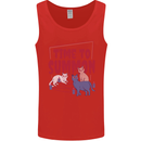 Time to Summon Cats Let's Summon Demons Mens Vest Tank Top Red